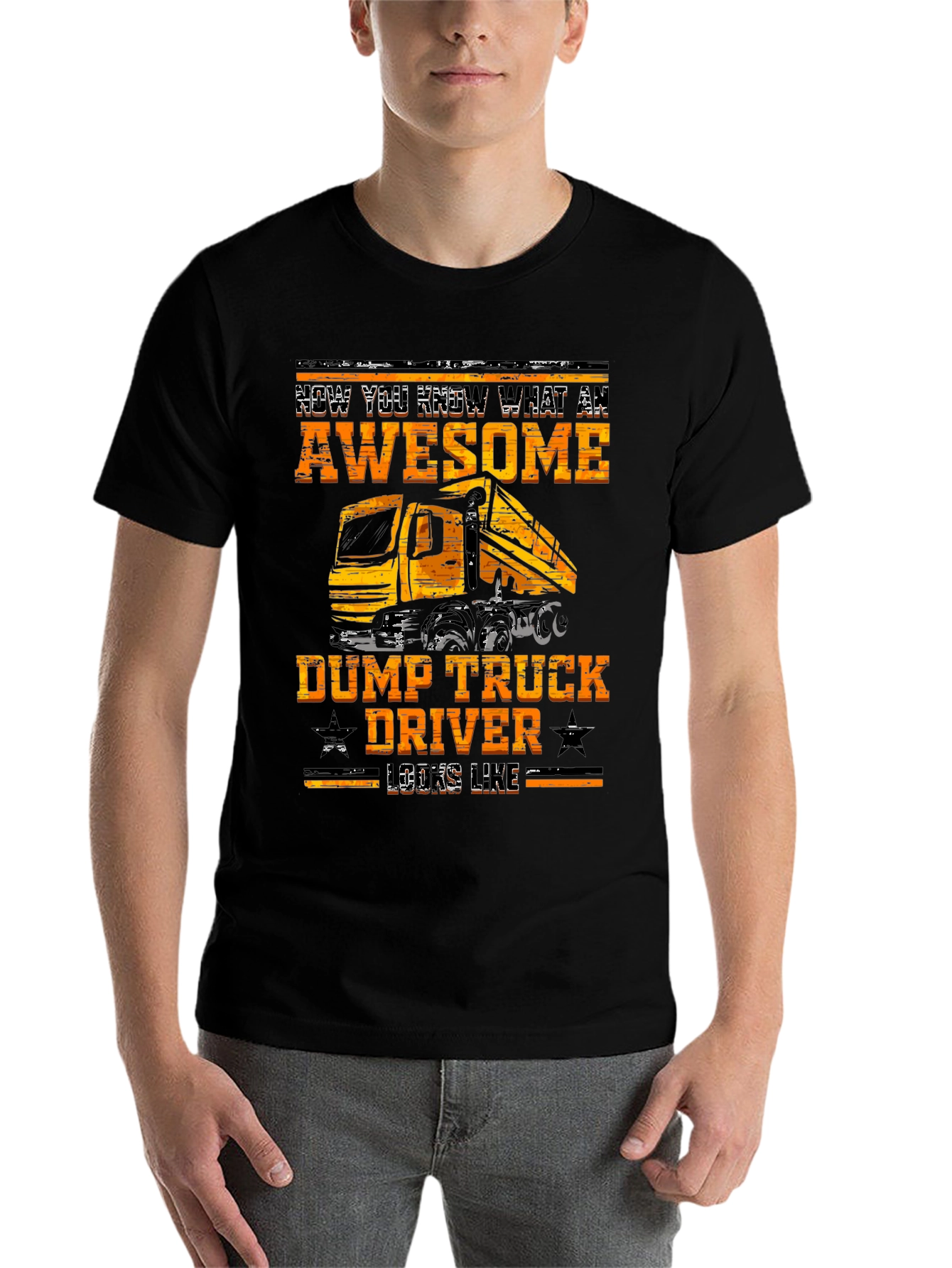 Awesome Dump Truck Driver Graphic Tee