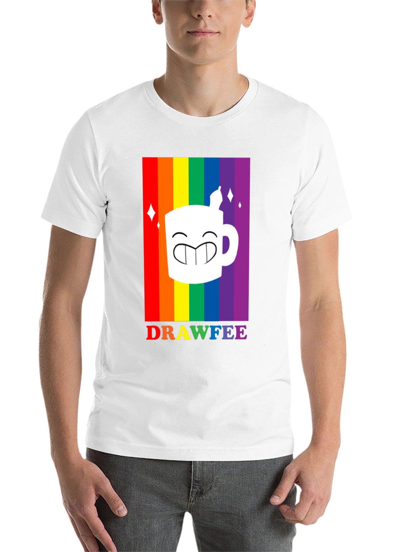 Drawfee Pride Rainbow Graphic Tee
