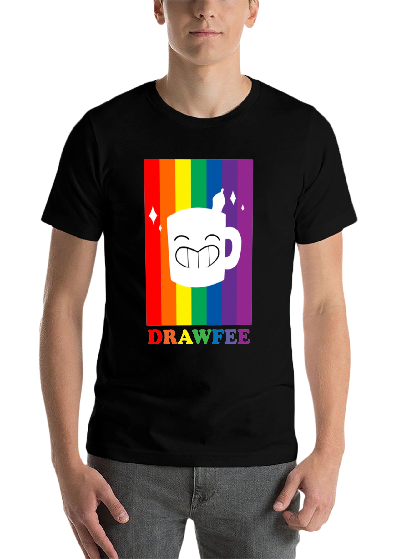 Drawfee Pride Rainbow Graphic Tee