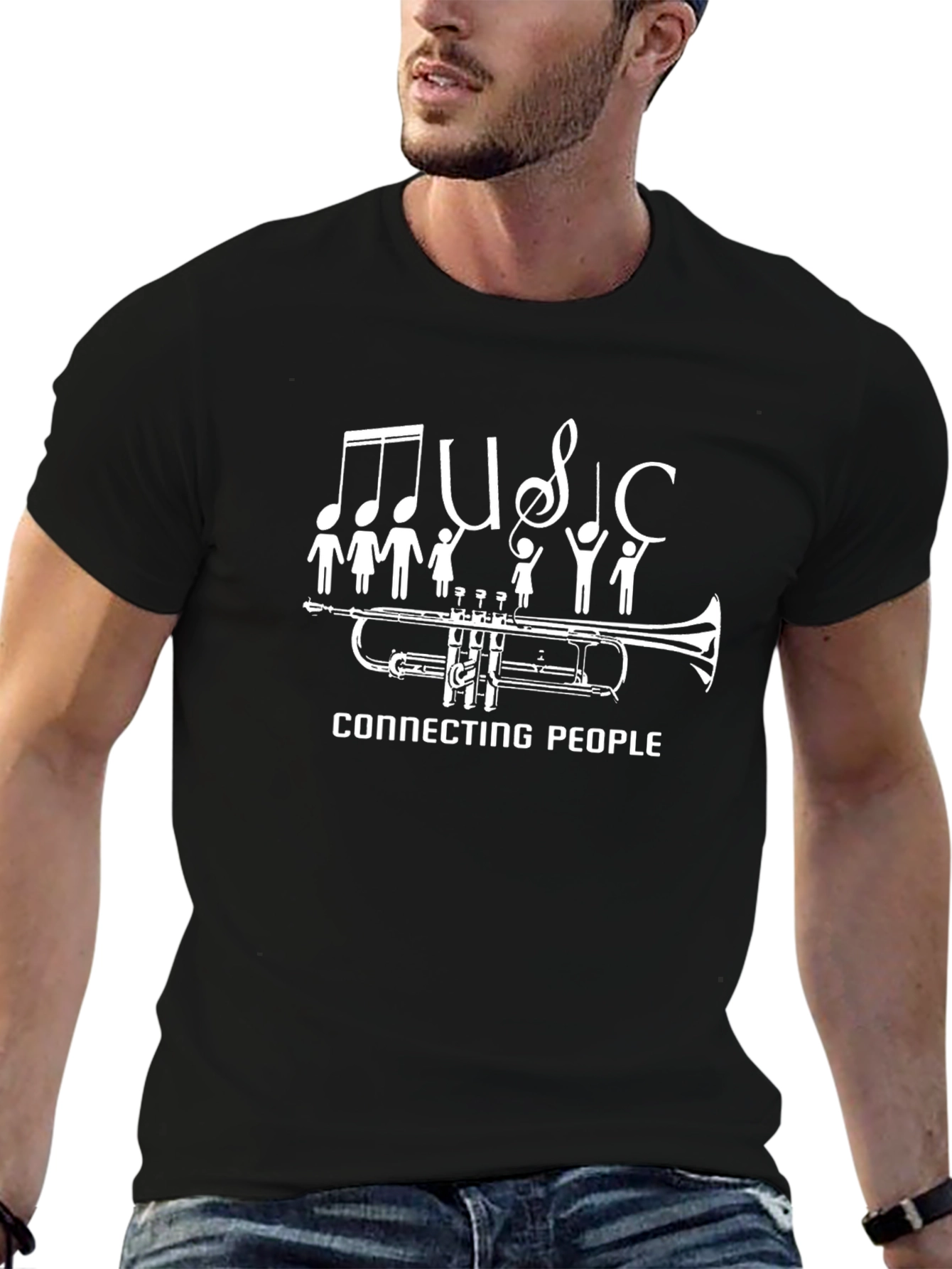 Music Connects T-Shirt - Trumpet & People