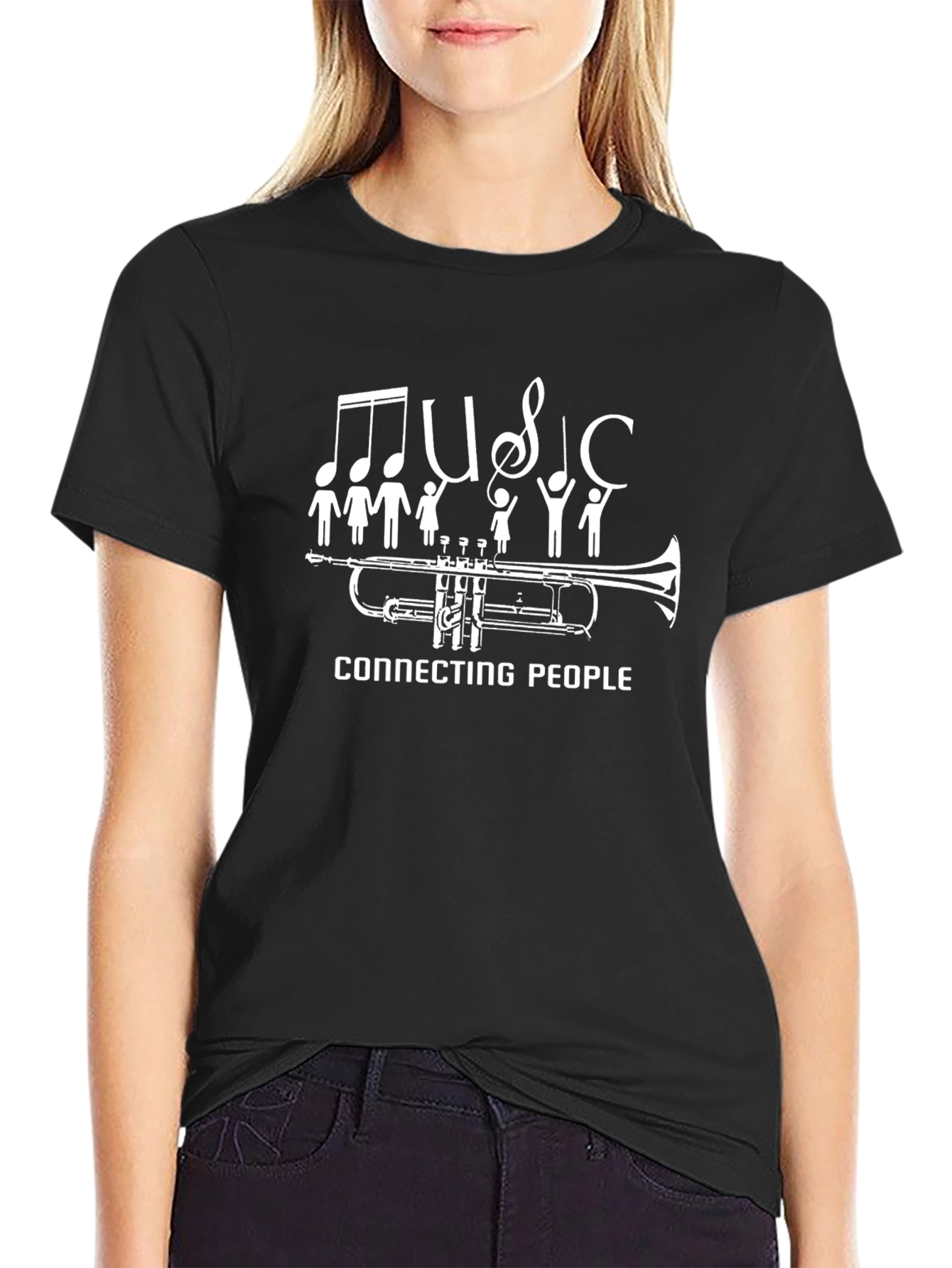 Music Connects T-Shirt - Trumpet & People