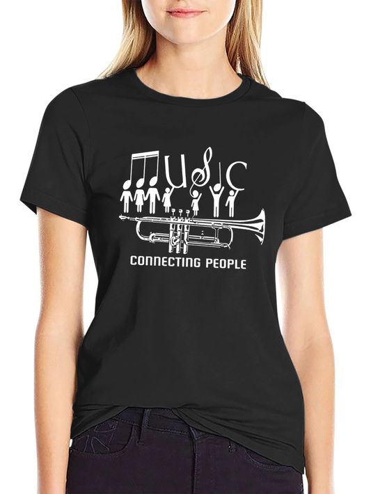 Music Connects T-Shirt - Trumpet & People