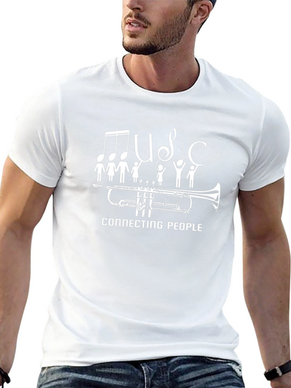 Music Connects T-Shirt - Trumpet & People