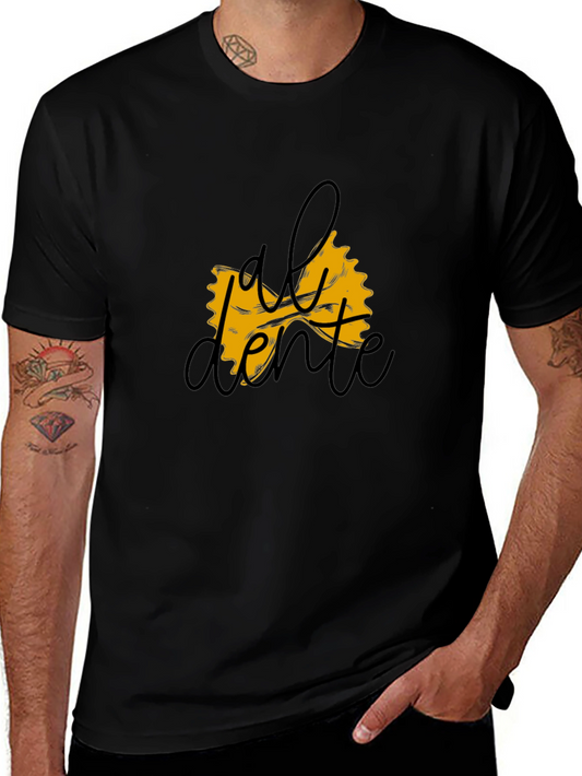 Al Dente Pasta Bowtie Graphic T-Shirt