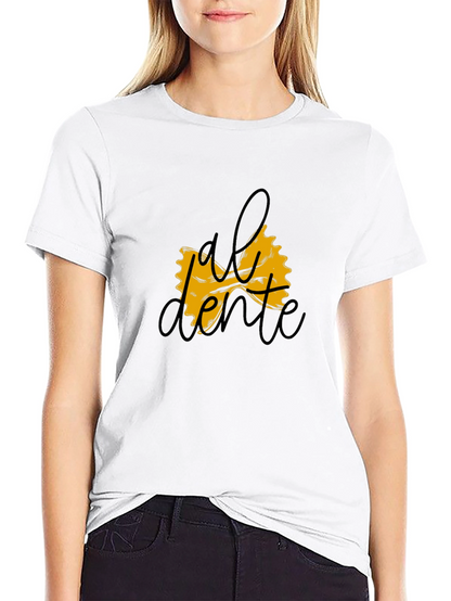 Al Dente Pasta Bowtie Graphic T-Shirt