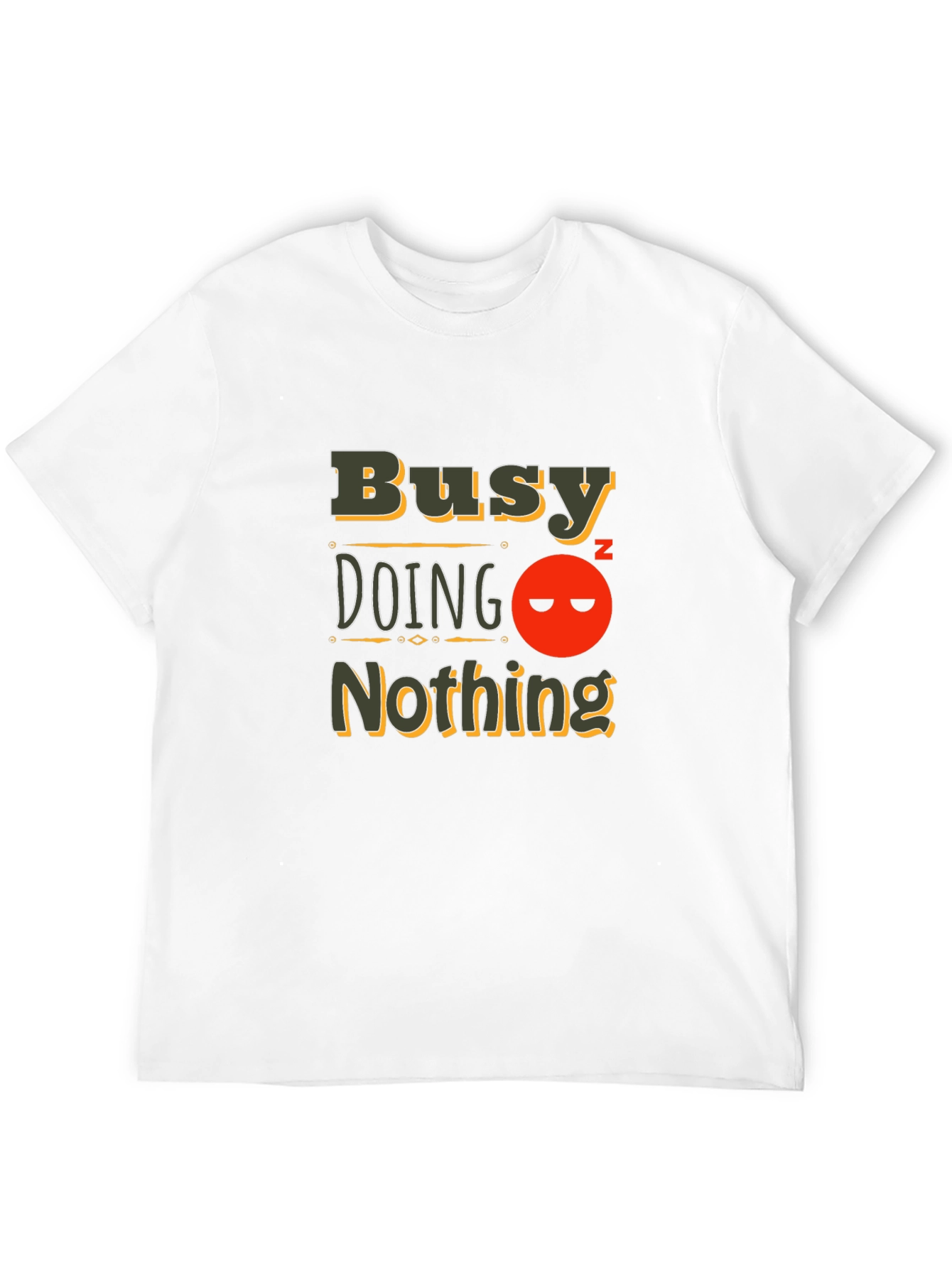 Busy Doing Nothing Black T-Shirt