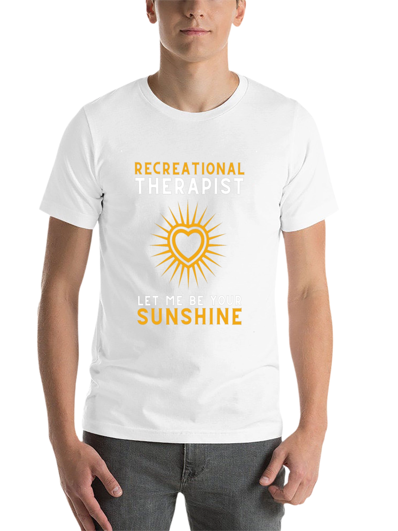 Recreational Therapist Sunshine Heart Graphic T-Shirt