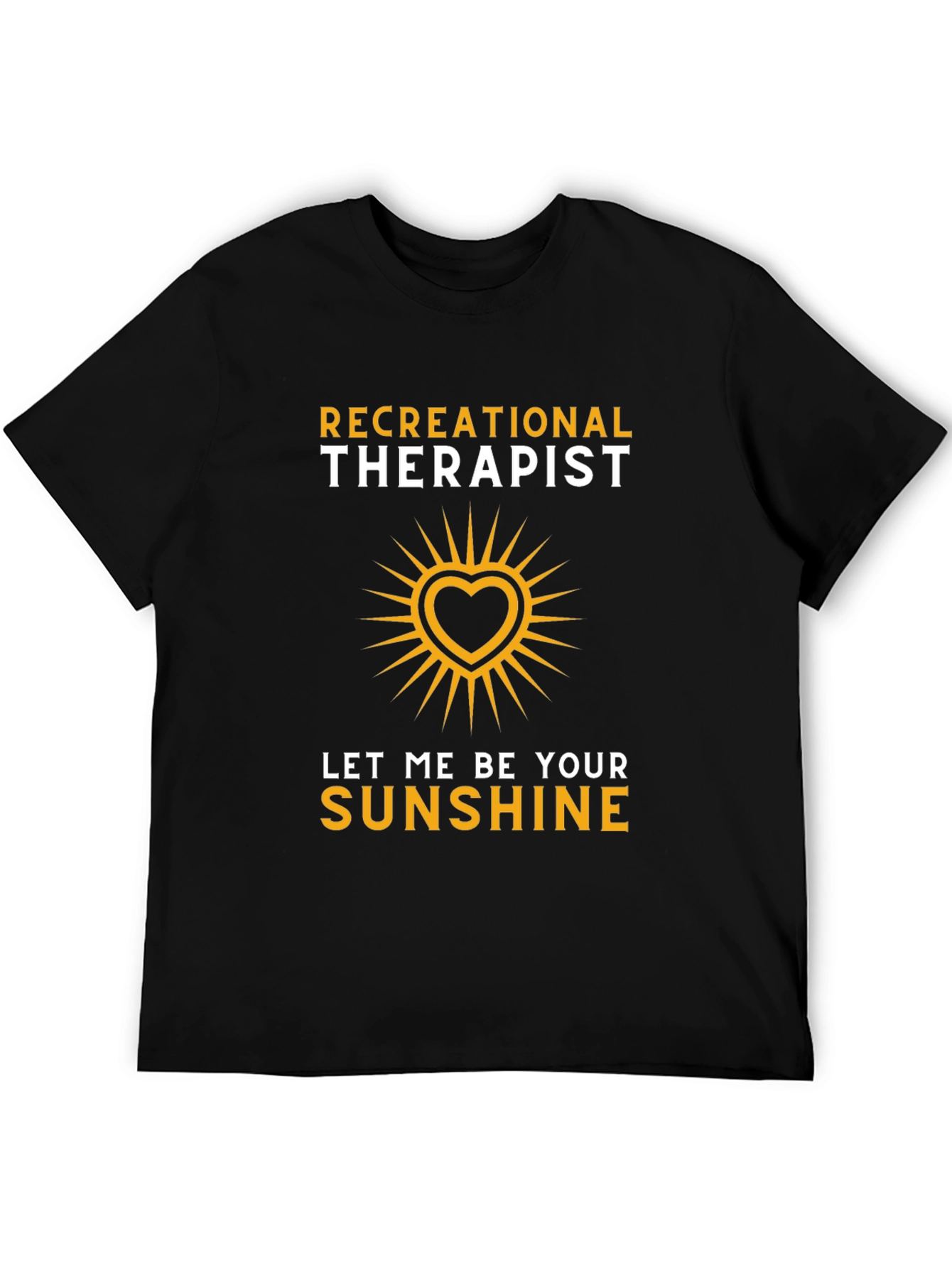Recreational Therapist Sunshine Heart Graphic T-Shirt