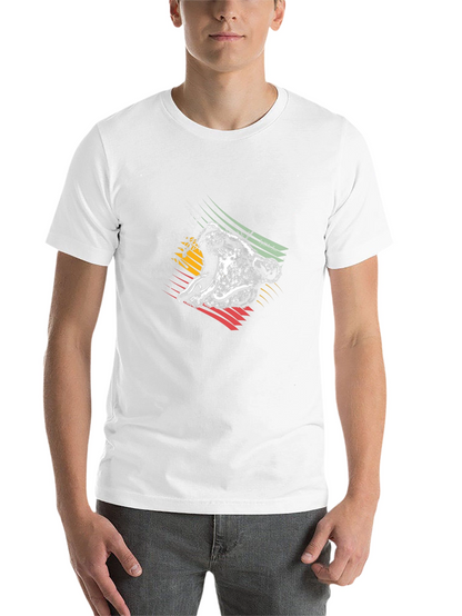 Rasta Lion Graphic Tee - Black Cotton T-Shirt