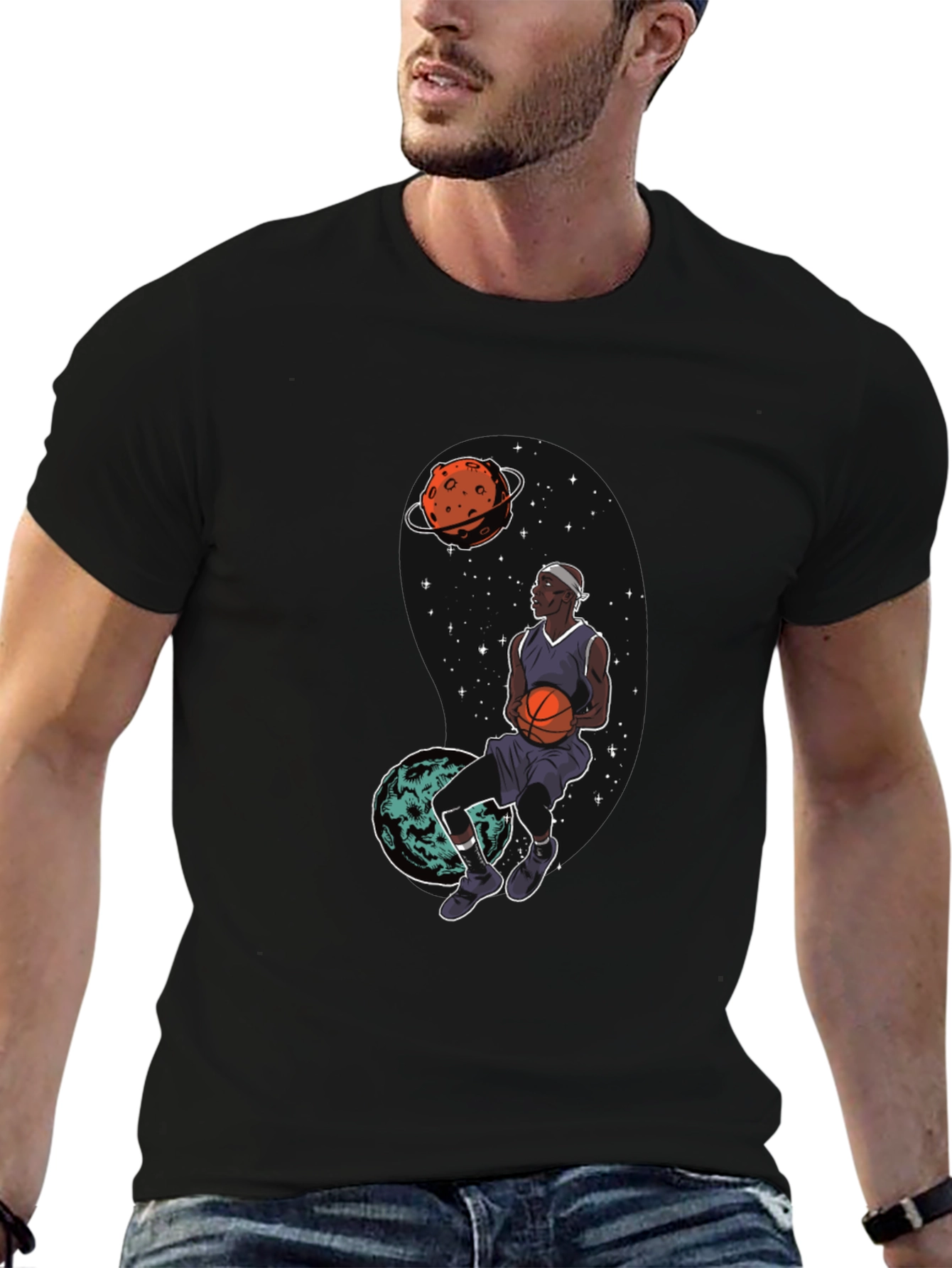 Cosmic Dunk Black Graphic Tee