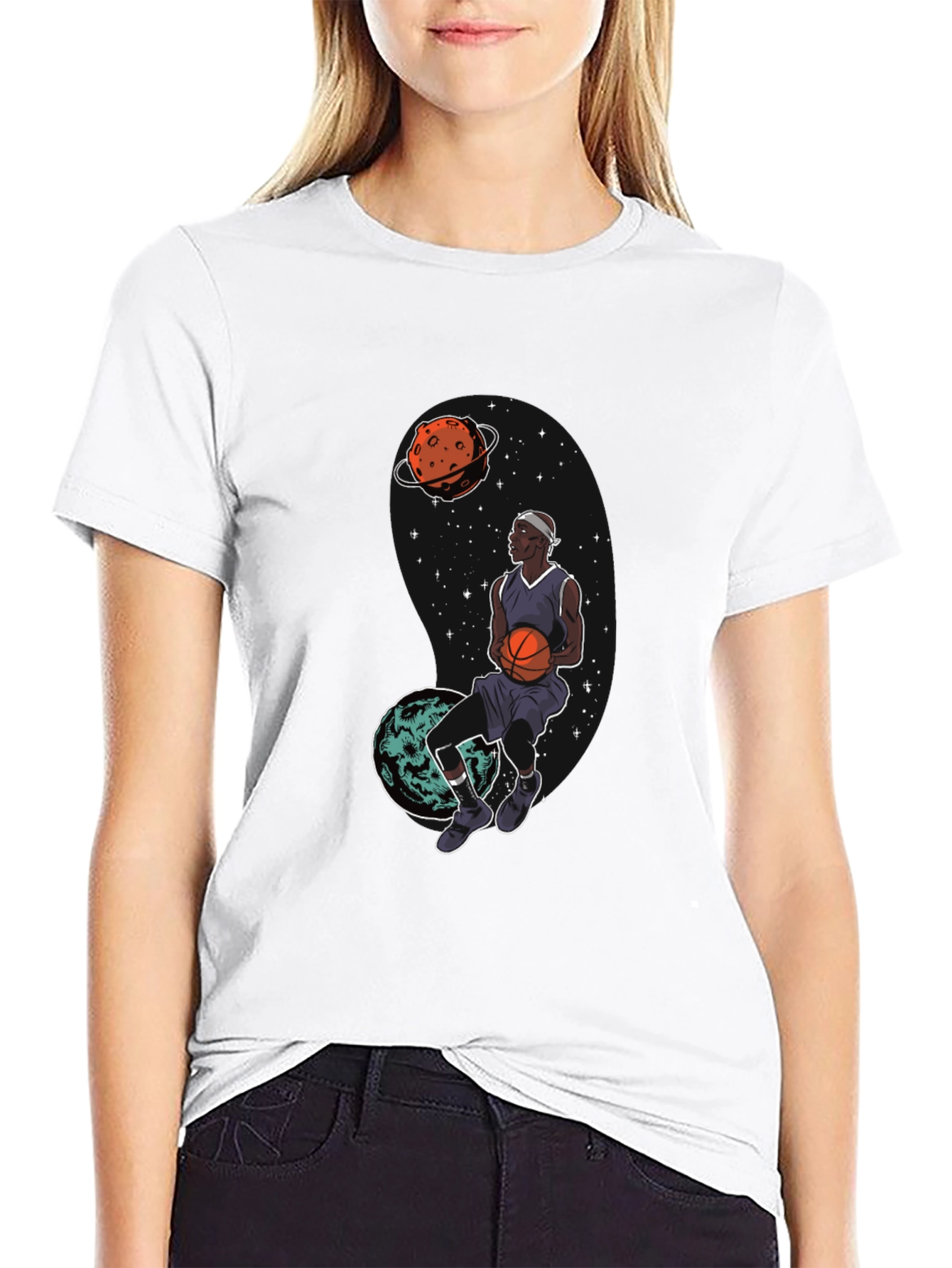 Cosmic Dunk Black Graphic Tee