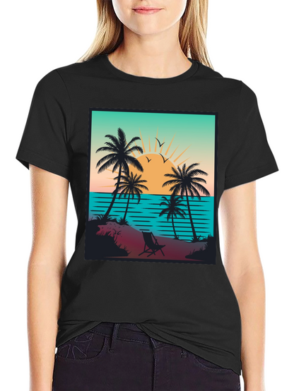 Sunset Beach Graphic Tee - Island Vibes