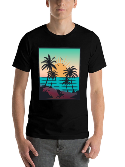 Sunset Beach Graphic Tee - Island Vibes