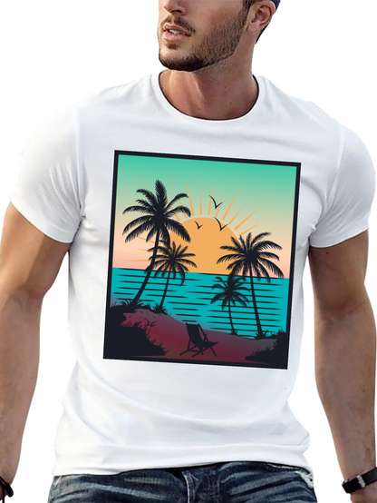 Sunset Beach Graphic Tee - Island Vibes