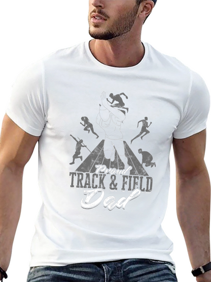 Proud Track & Field Dad T-Shirt