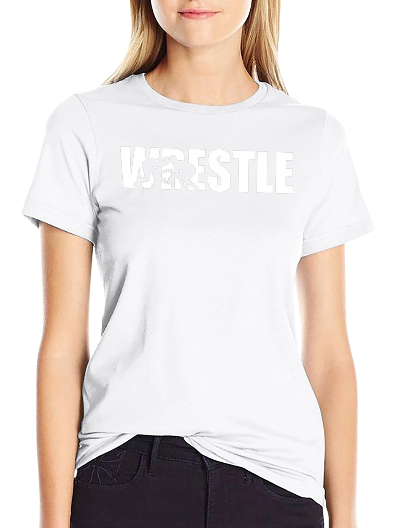 Wrestle Graphic T-Shirt - Black Cotton Tee