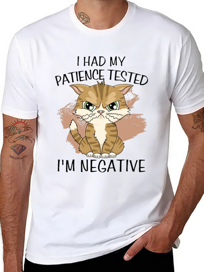Patience Tested Cat Graphic T-Shirt