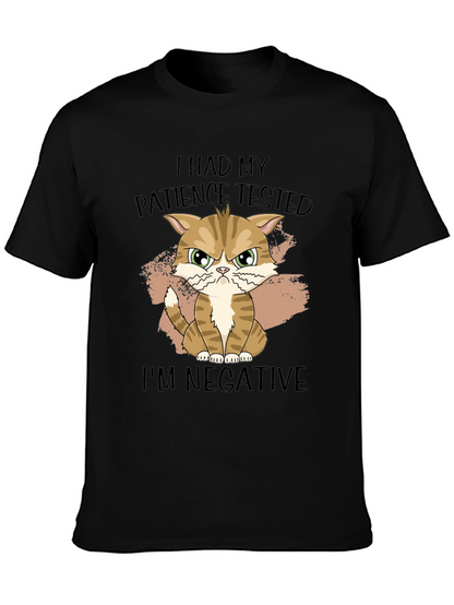 Patience Tested Cat Graphic T-Shirt