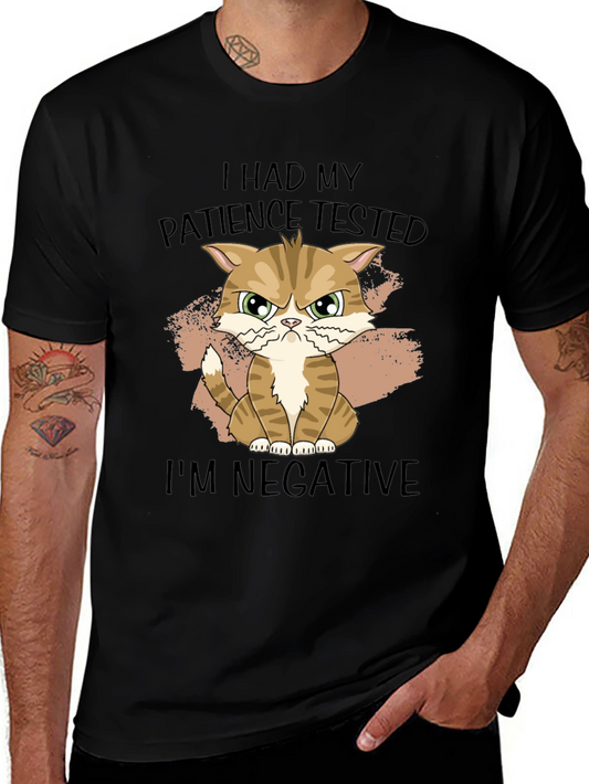 Patience Tested Cat Graphic T-Shirt