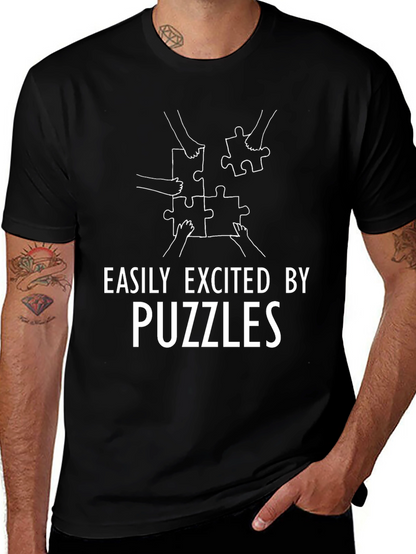 Easily Excited By Puzzles T-Shirt