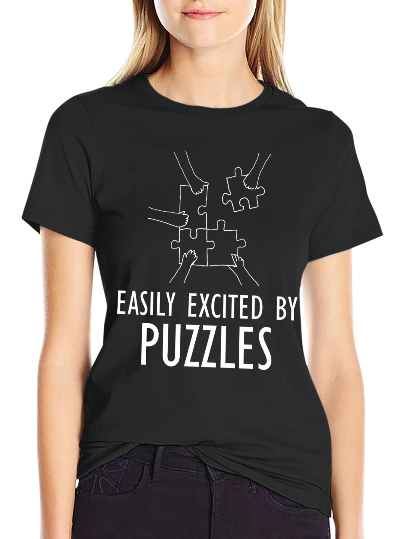 Easily Excited By Puzzles T-Shirt