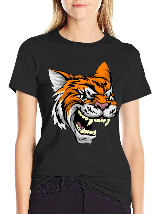 Roaring Tiger Graphic Tee - Black