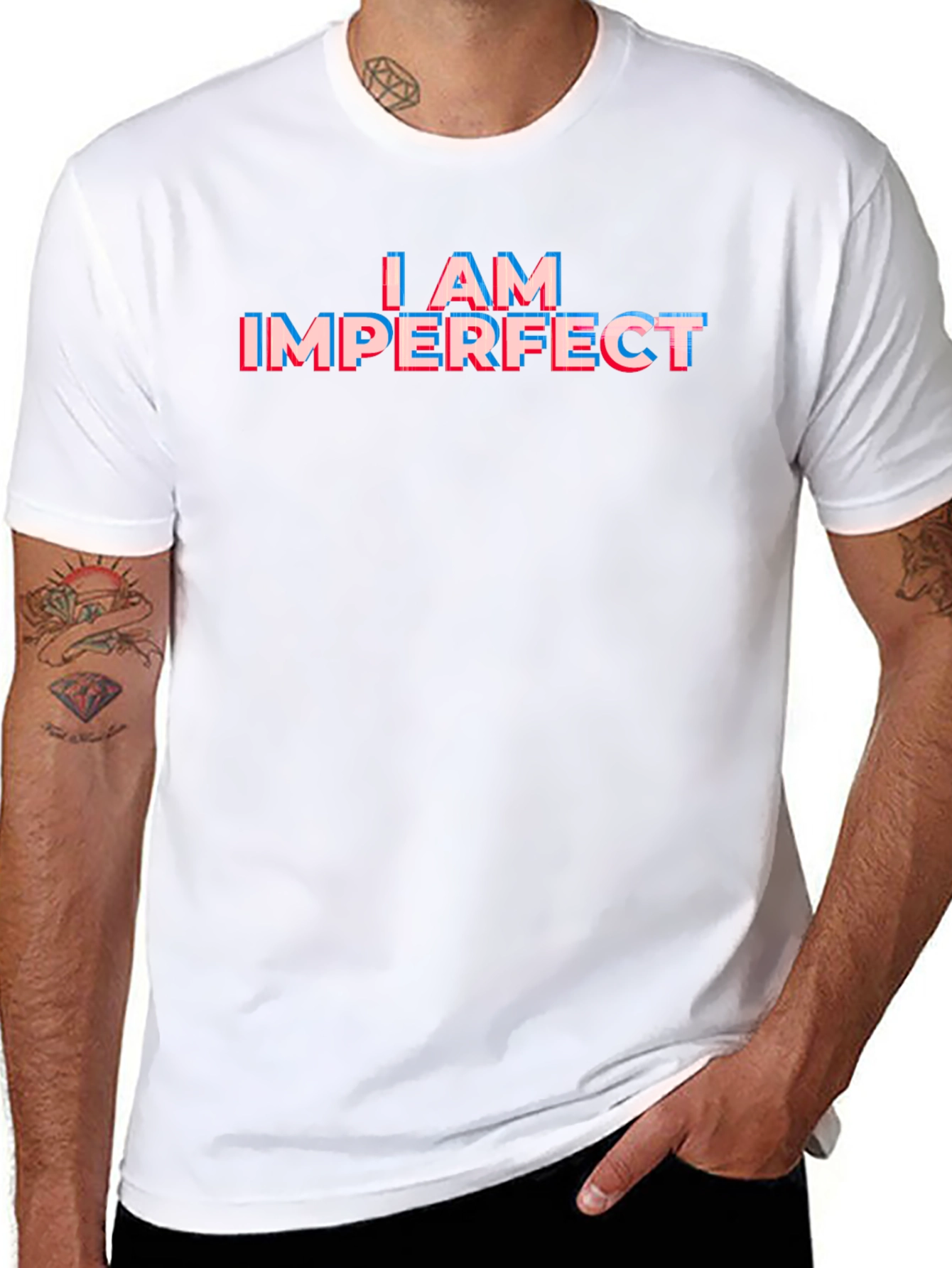 Imperfect Statement Graphic Tee - Black