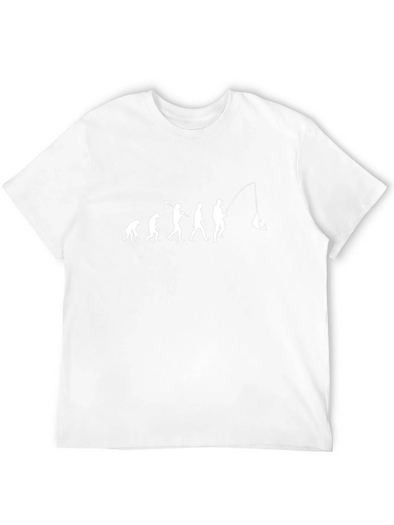 Evolution of Fishing Black T-Shirt