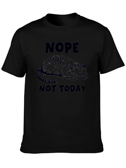 Nope Not Today Cat Graphic Tee