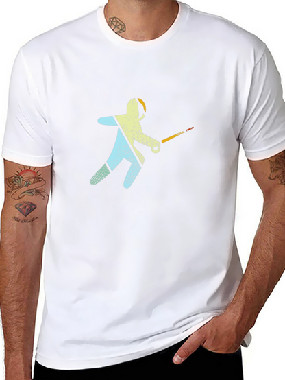 Fencer Graphic Black T-Shirt