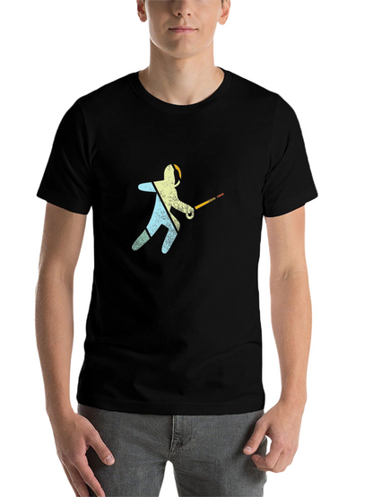 Fencer Graphic Black T-Shirt