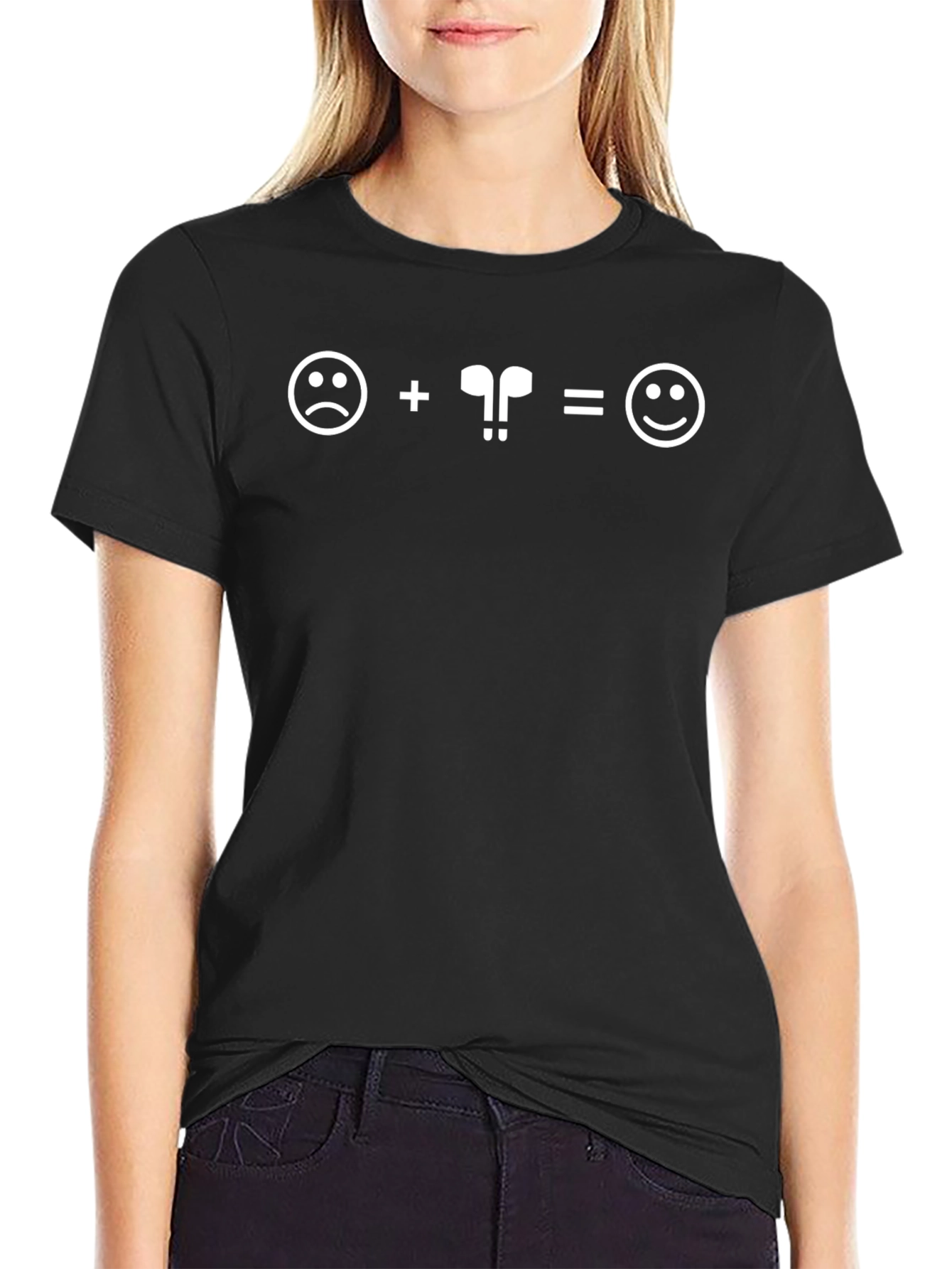 Sad to Happy: AirPods Equation T-Shirt
