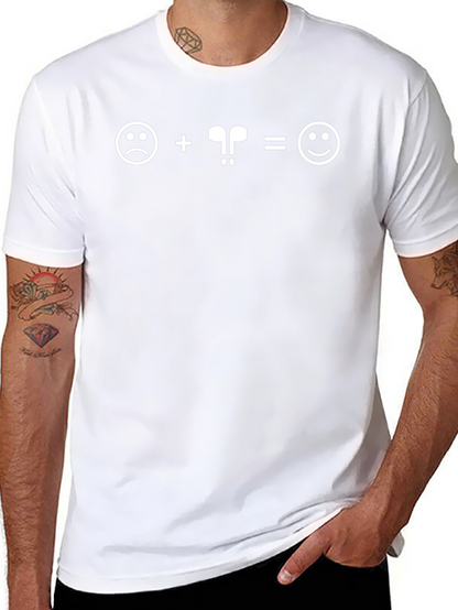 Sad to Happy: AirPods Equation T-Shirt