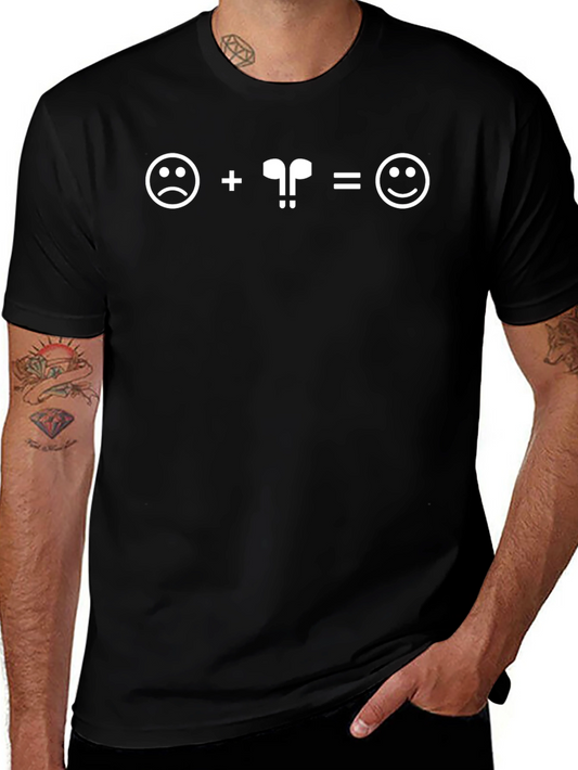 Sad to Happy: AirPods Equation T-Shirt