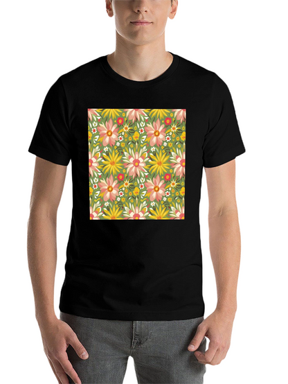 Floral Print Crew Neck T-Shirt