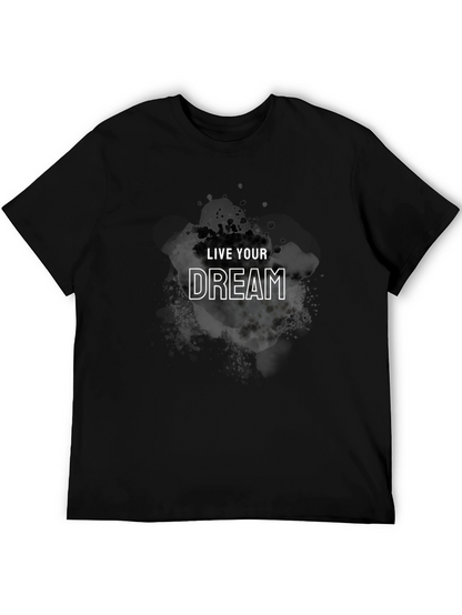 Live Your Dream Black Graphic Tee