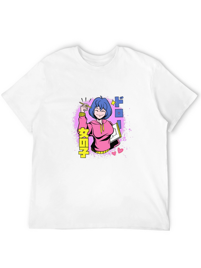 Anime Girl Drawing T-Shirt - Unique Graphic Tee