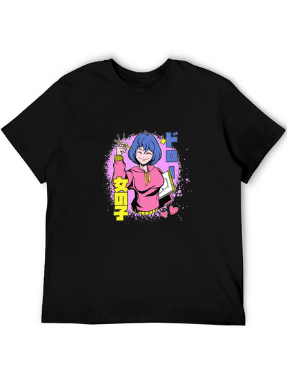 Anime Girl Drawing T-Shirt - Unique Graphic Tee