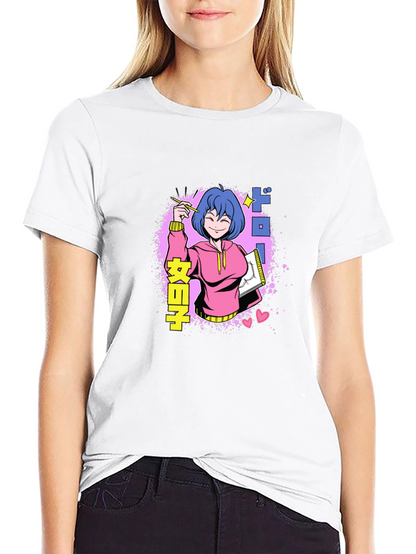 Anime Girl Drawing T-Shirt - Unique Graphic Tee
