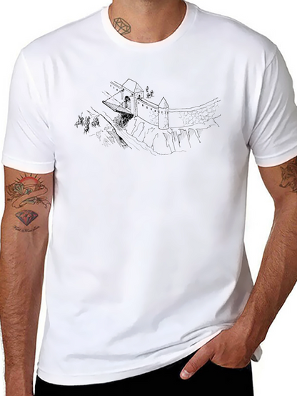 Medieval Castle T-Shirt - Classic Black Tee