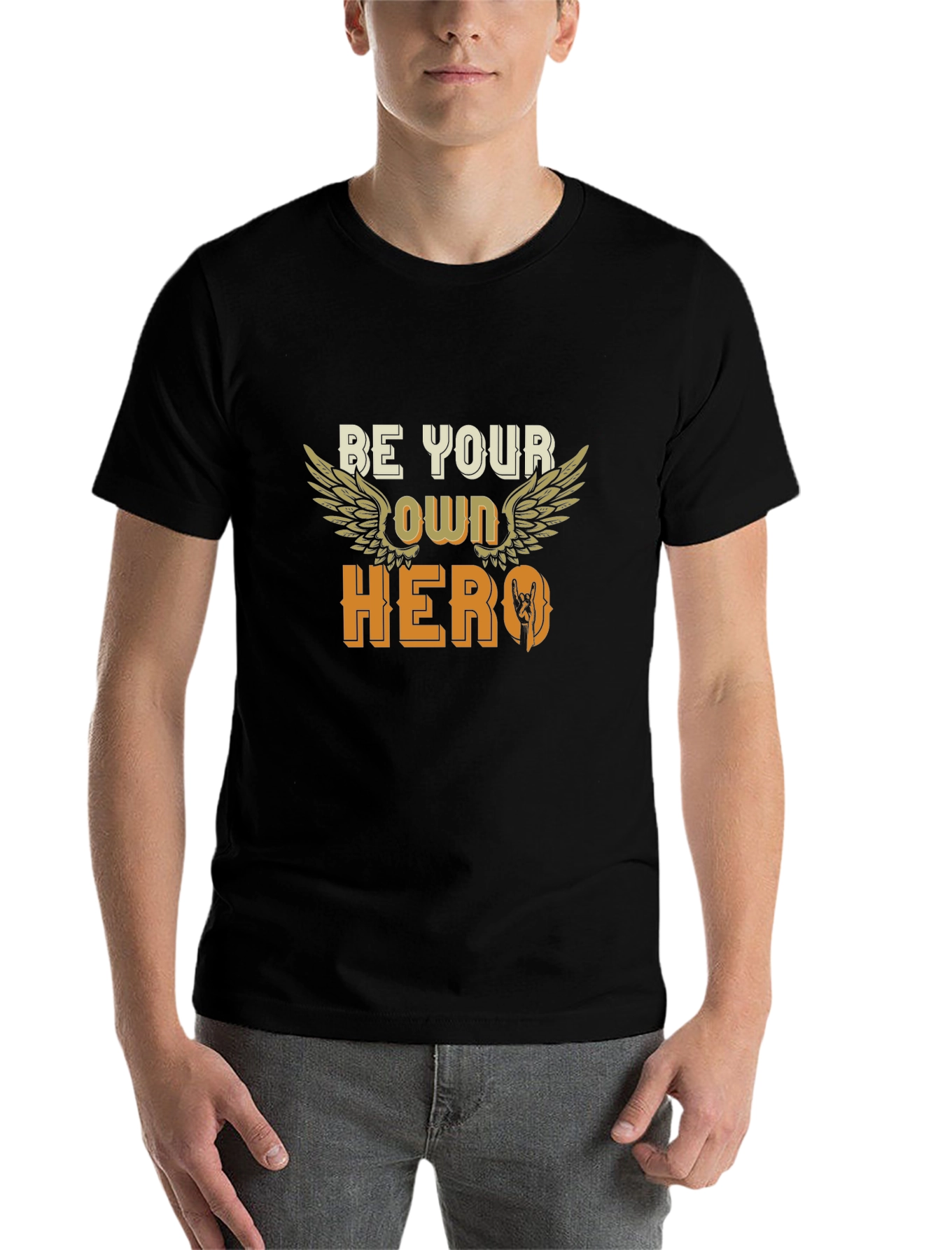 Be Your Own Hero Black T-Shirt