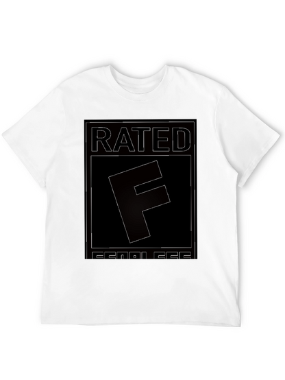 Rated F for Fearless Graphic Tee - Black