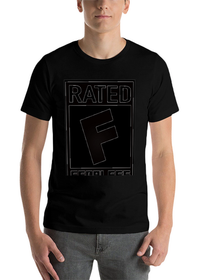Rated F for Fearless Graphic Tee - Black
