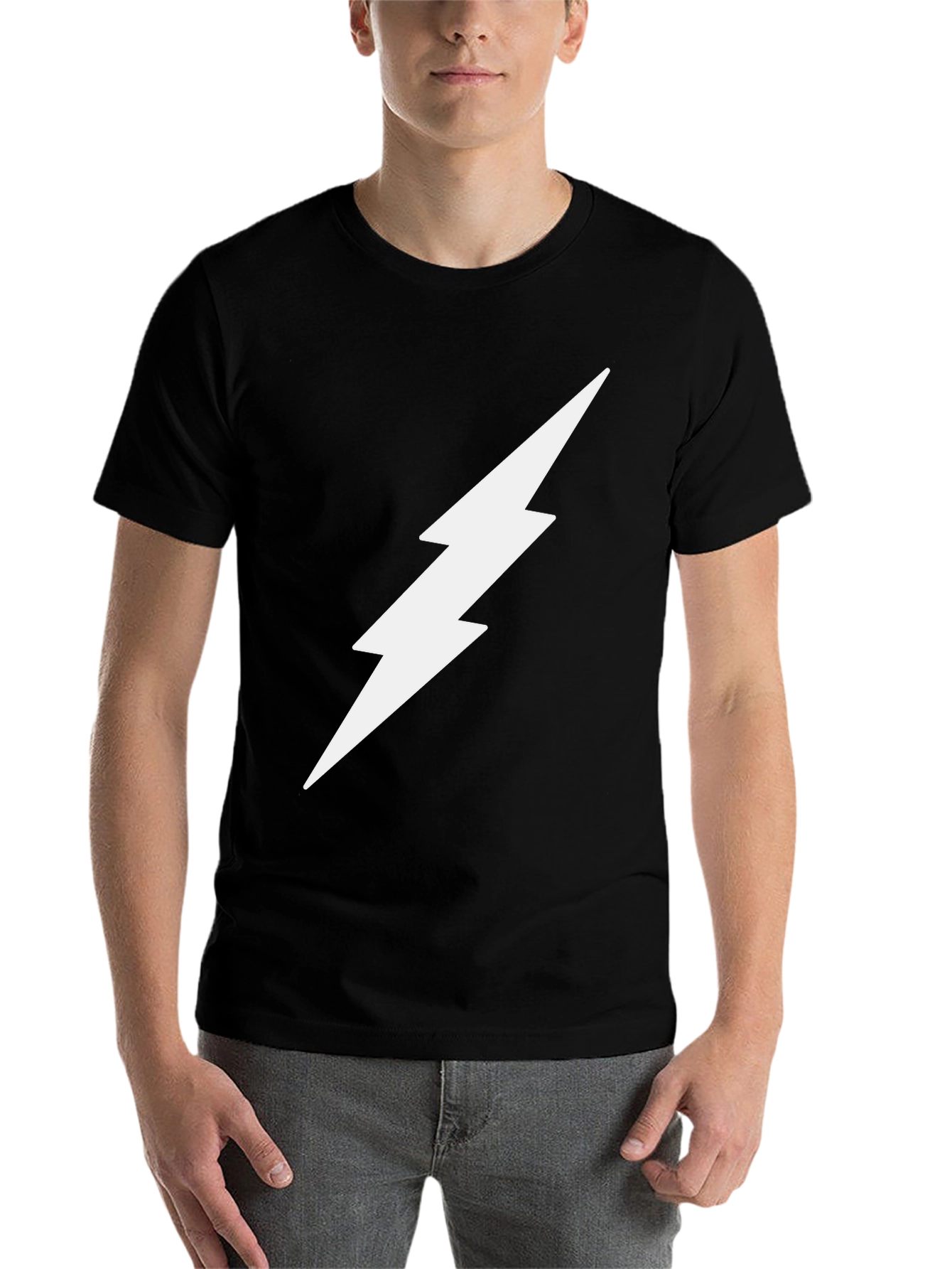 Lightning Bolt Graphic Tee - Modern Style