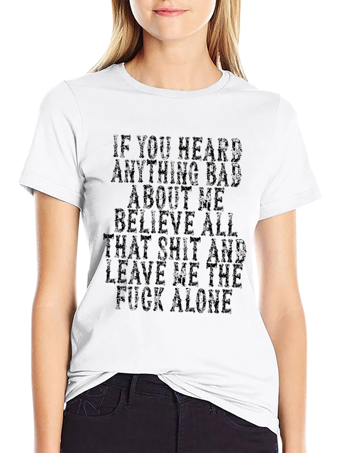 Sarcastic Graphic Tee - Leave Me Alone
