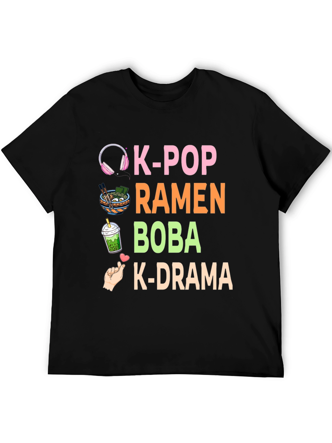 K-Pop Ramen Boba K-Drama T-Shirt