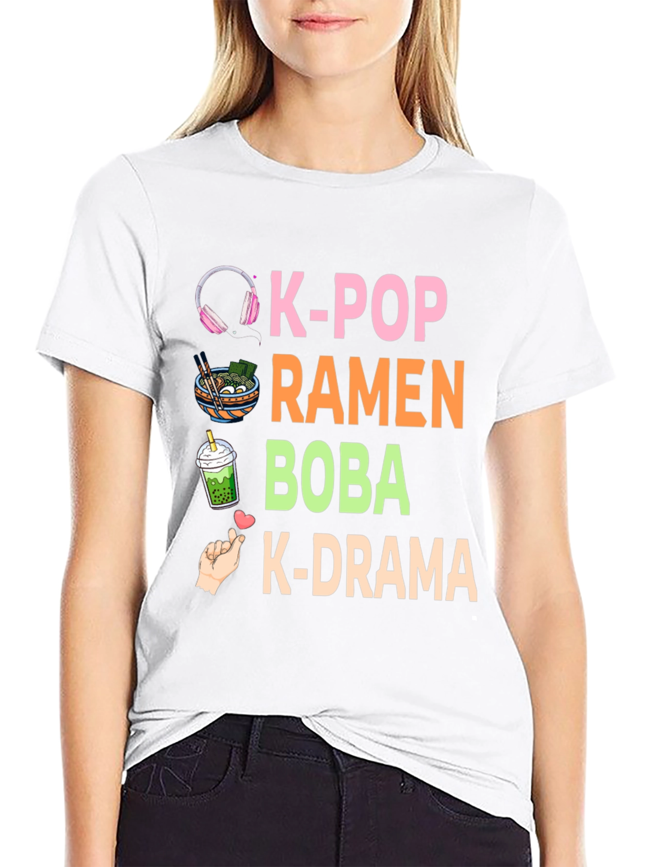 K-Pop Ramen Boba K-Drama T-Shirt