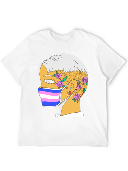 Illustrated Portrait T-Shirt - Unique Graphic Tee