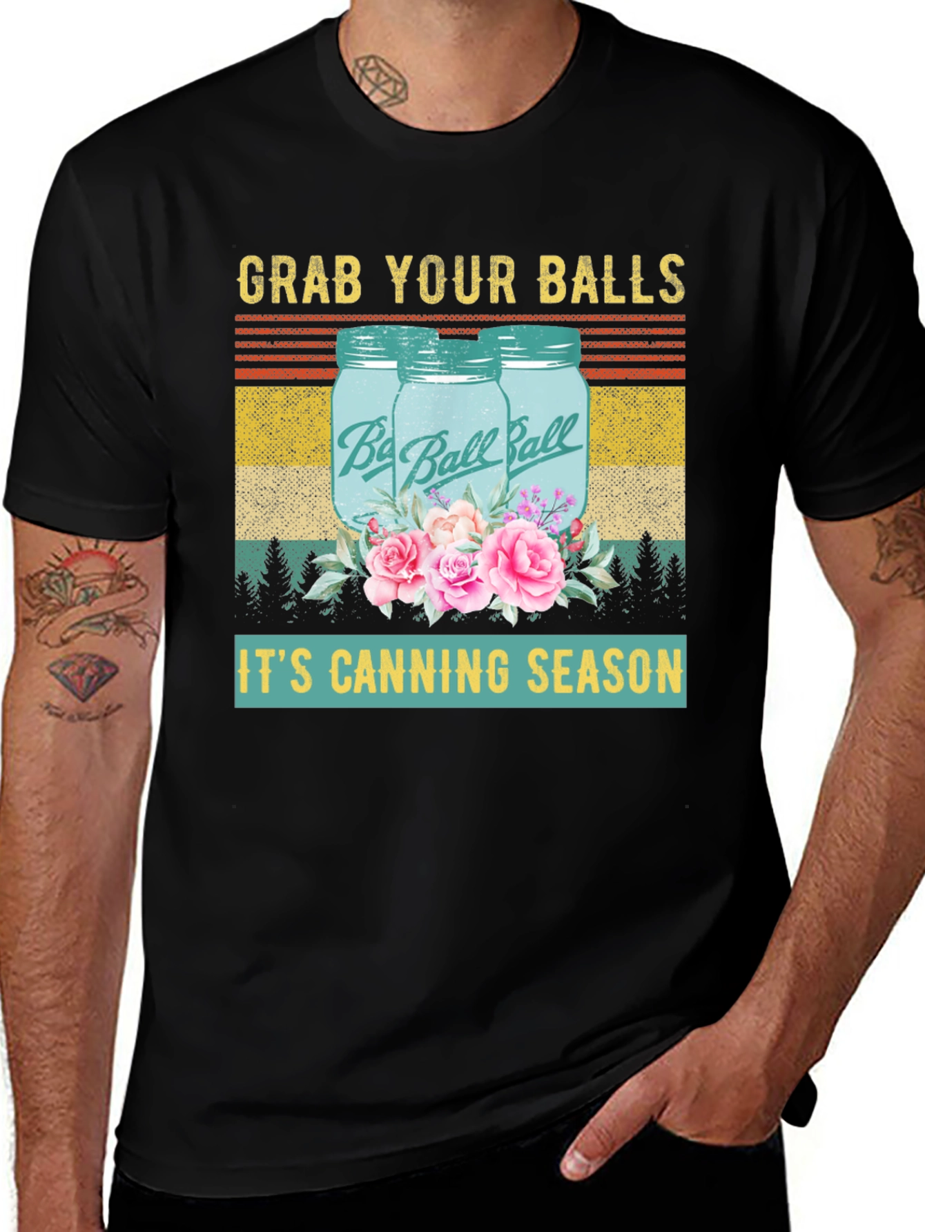 Grab Your Balls Its Canning Season Graphic T-Shirt