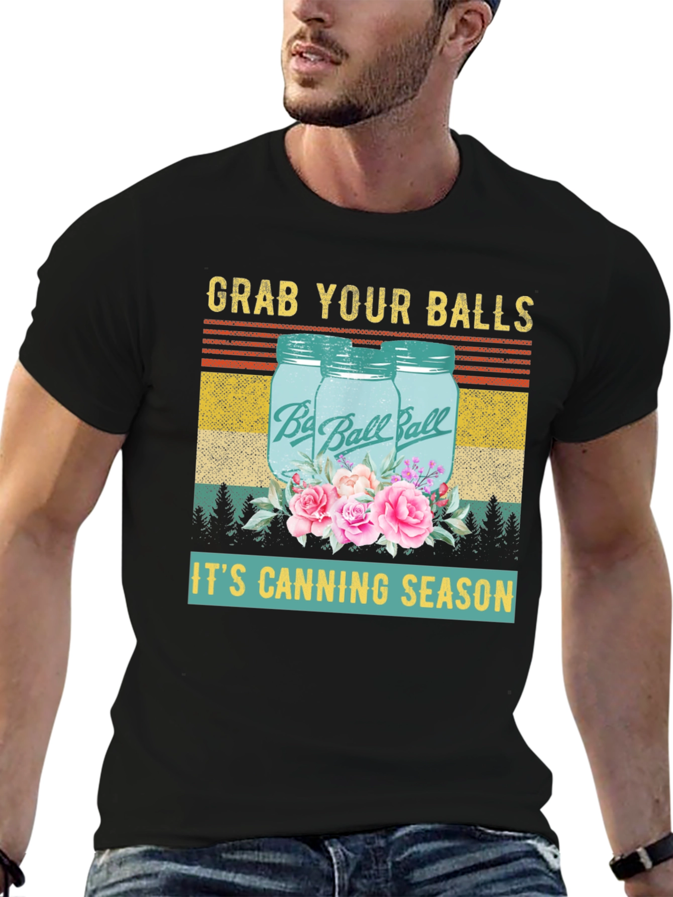 Grab Your Balls Its Canning Season Graphic T-Shirt